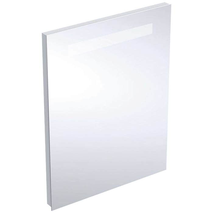 Geberit Renova Compact Badspiegel 50 x 65 cm mit LED-Beleuchtung für modernes Badflair