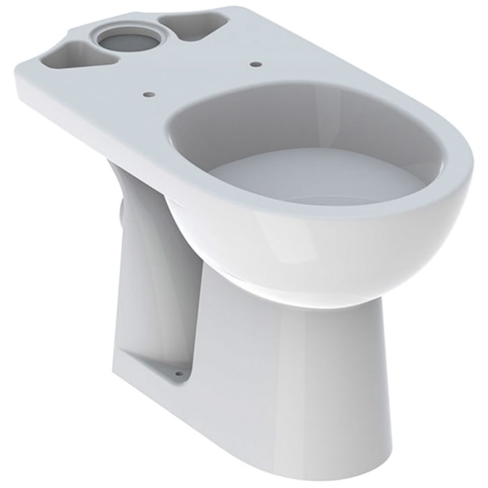 Geberit Renova Stand-WC für AP-Spülkasten aufgesetzt, Abgang horizontal