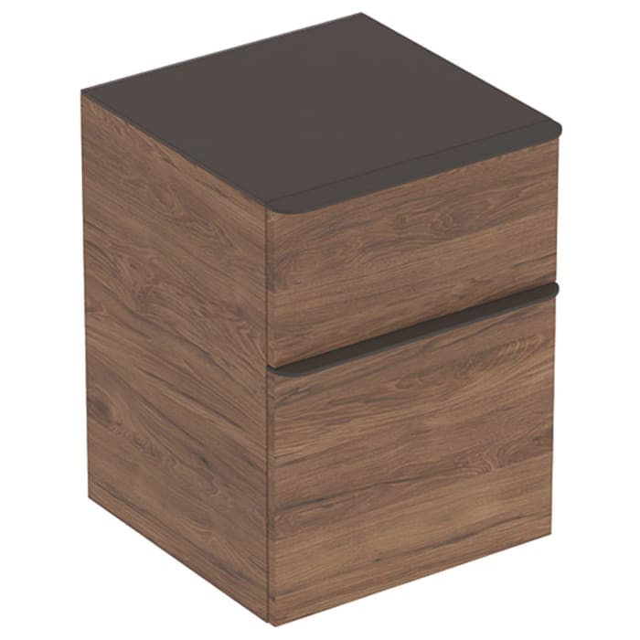 Geberit Smyle Square Seitenschrank 45 cm, mit zwei Schubladen