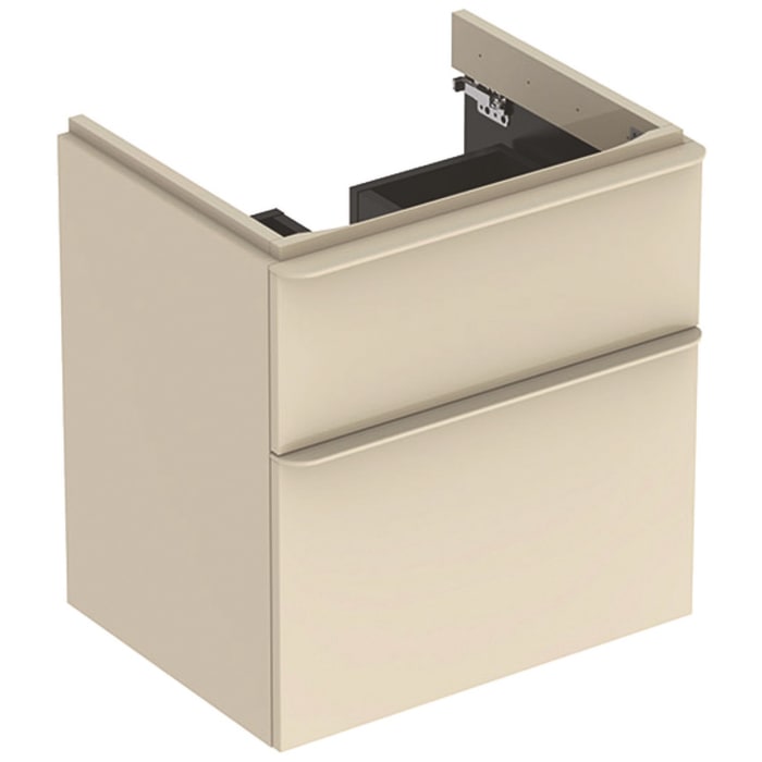 Geberit Smyle Square Waschtischunterschrank 58,4 cm, zwei Schubladen