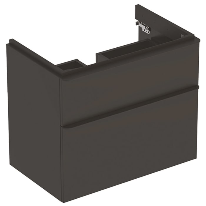 Geberit Smyle Square Waschtischunterschrank 73,4 cm, zwei Schubladen