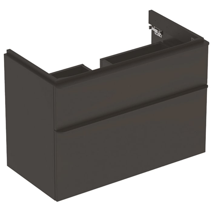 Geberit Smyle Square Waschtischunterschrank 88,4 cm, zwei Schubladen
