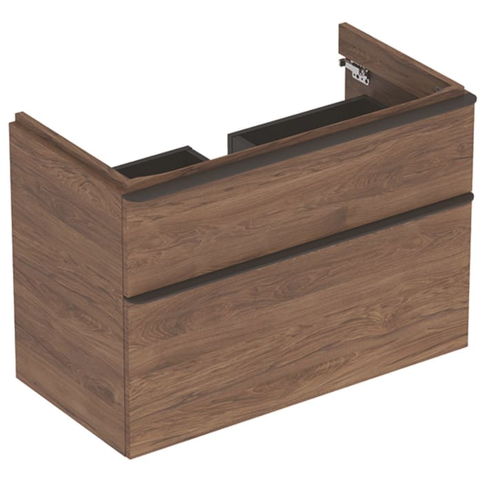 Geberit Smyle Square Waschtischunterschrank 88,4 cm, zwei Schubladen