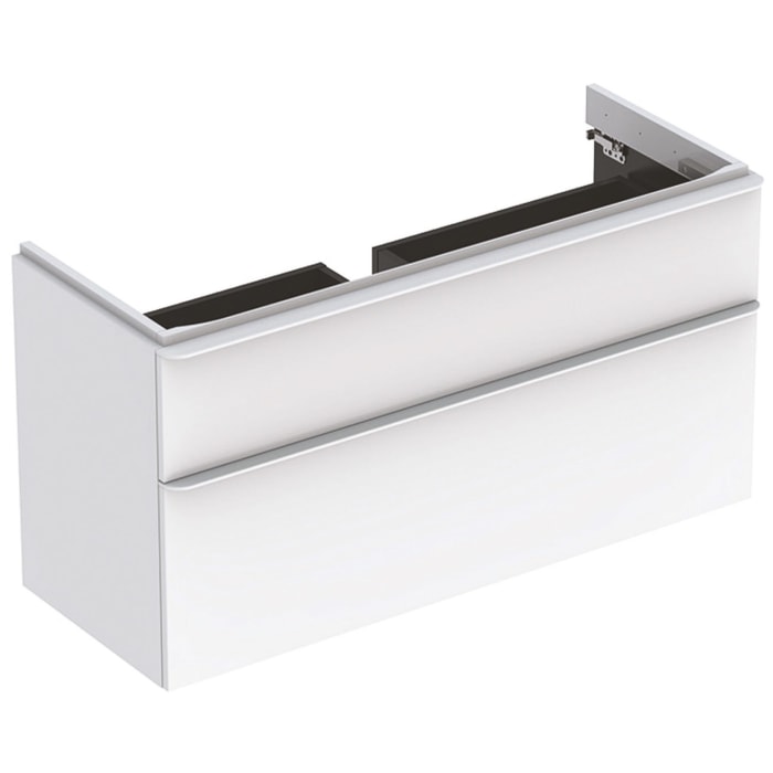 Geberit Smyle Square Waschtischunterschrank 118,4 cm, zwei Schubladen