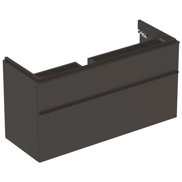 Geberit Smyle Square Waschtischunterschrank 118,4 cm, zwei Schubladen