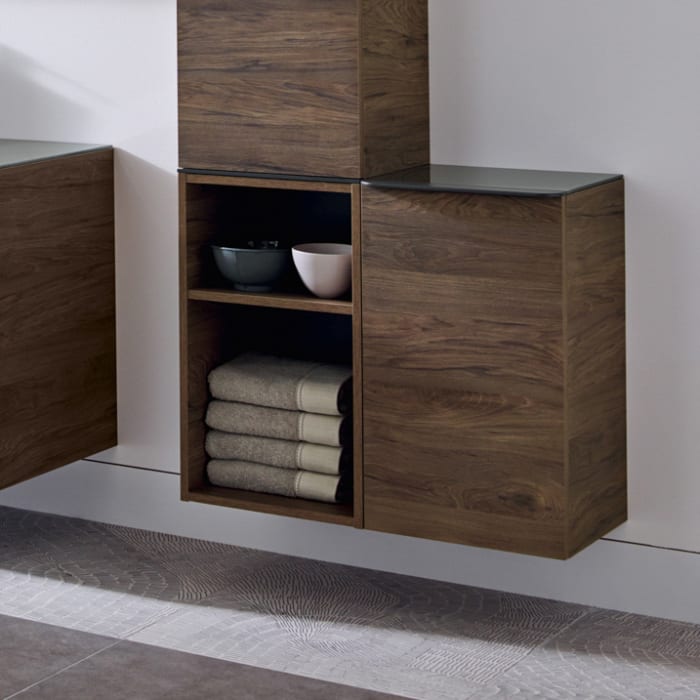 Geberit Smyle Square Seitenschrank 36 cm, mit Türanschlag rechts