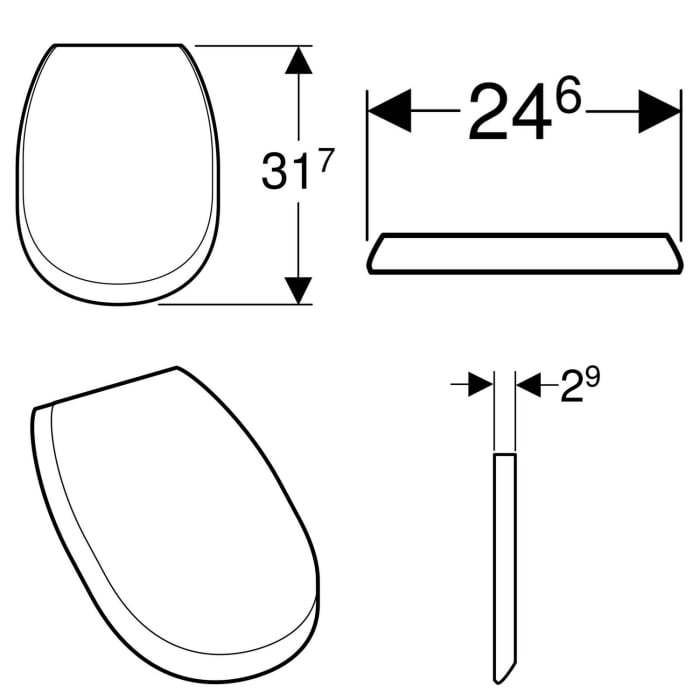 Geberit Corso Urinal-Deckel