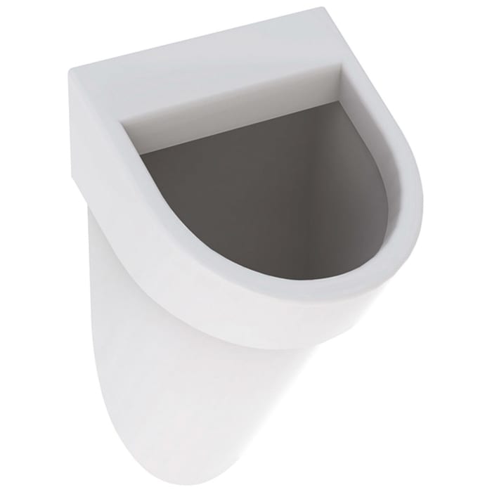 Geberit Flow Urinal mit Zulauf von hinten, Abgang nach hinten