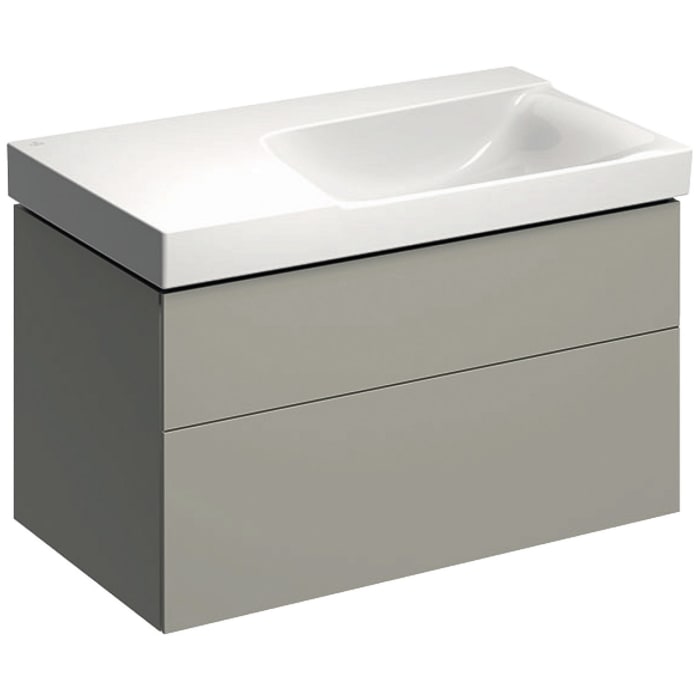 Geberit Xeno² Unterschrank für Waschtisch mit Ablagefläche, mit zwei Schubladen