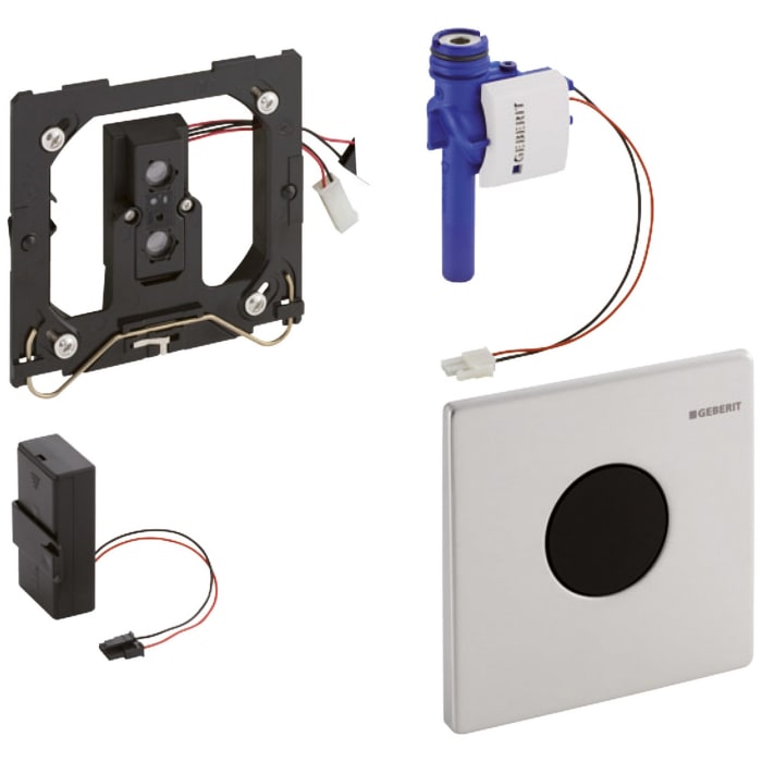 Geberit Mambo Urinalsteuerung berührungslos, Infrarot, Batteriebetrieb, Betätigung aus Edelstahl