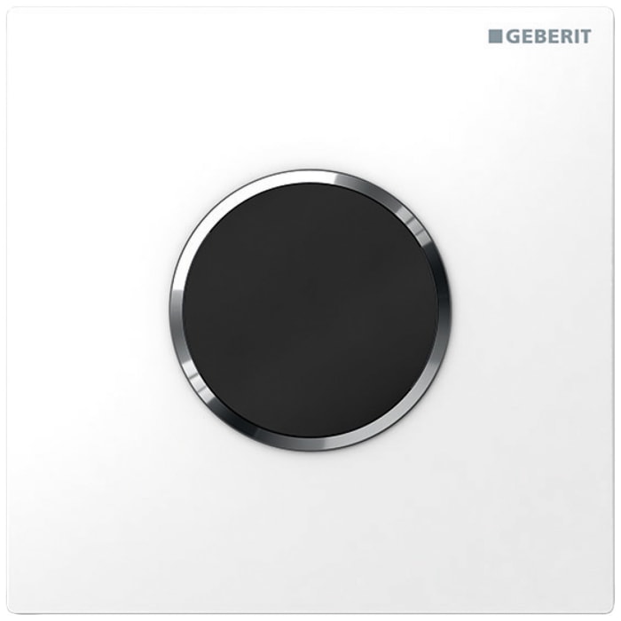 Geberit Urinalsteuerung mit elektronischer Spülauslösung, Batteriebetrieb, Typ 10 Abdeckplatte