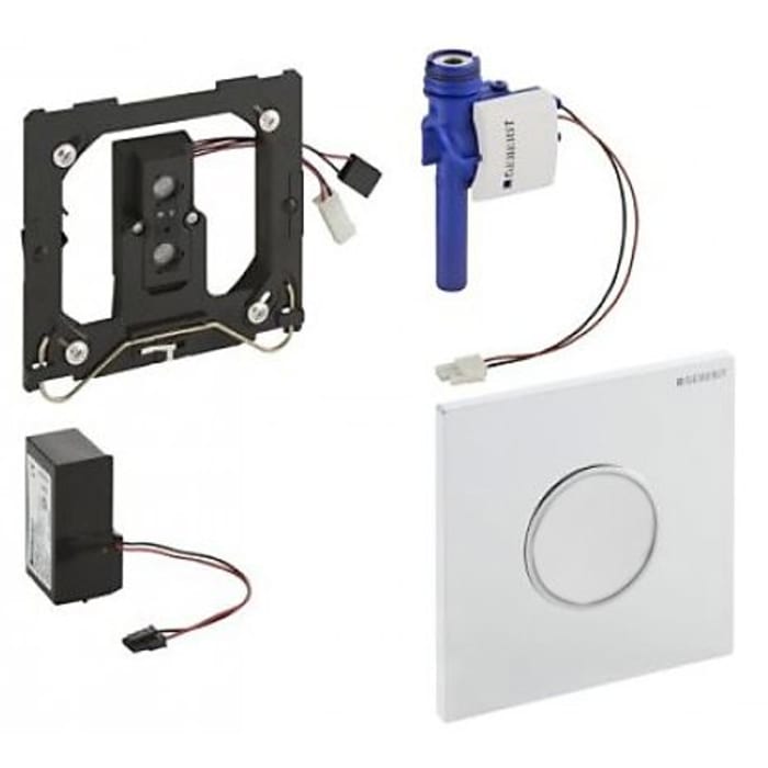 Geberit Urinalsteuerung mit elektronischer Spülauslösung, Netzbetrieb, Typ 10 Abdeckplatte