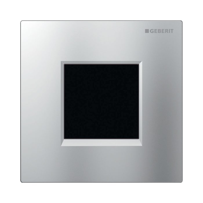 Geberit Urinalsteuerung mit elektronischer Spülauslösung, Netzbetrieb, Typ 20 square Abdeckplatte