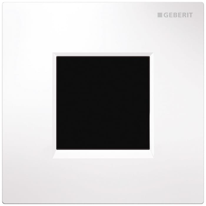 Geberit Urinalsteuerung mit elektronischer Spülauslösung, Netzbetrieb, Typ 20 square Abdeckplatte