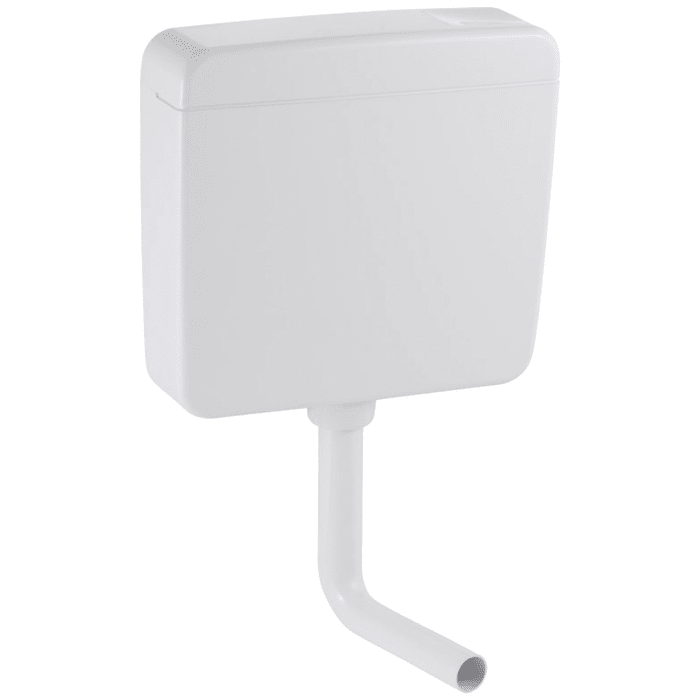 Geberit AP-Spülkasten AP127 tiefhängend mit Spül-Stopp-Spülung, Anschluss unten links