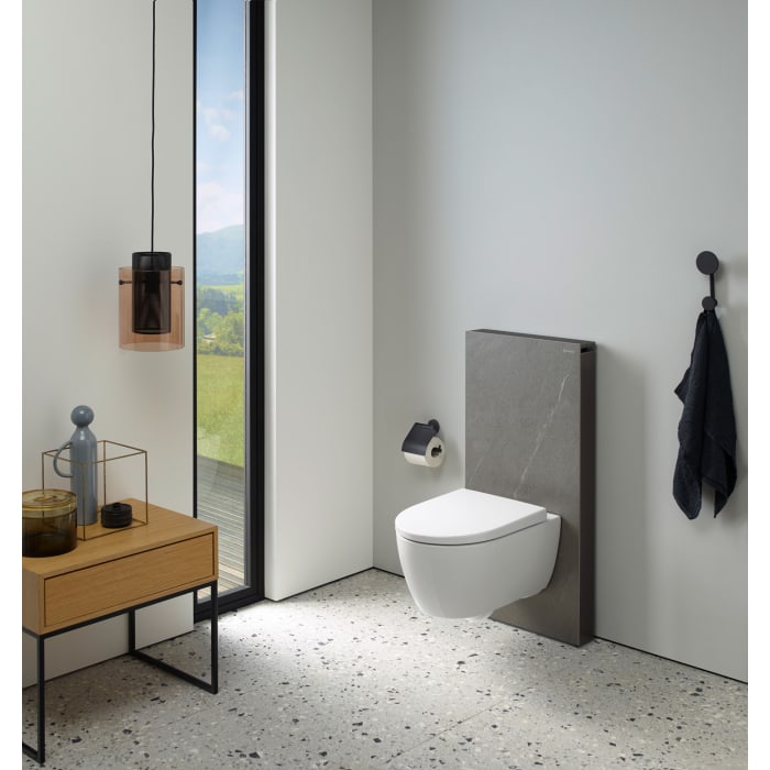 Geberit Monolith Sanitärmodul für Wand-WC 114 cm mit Anschlussstutzen, Wasseranschluss hinten mittig