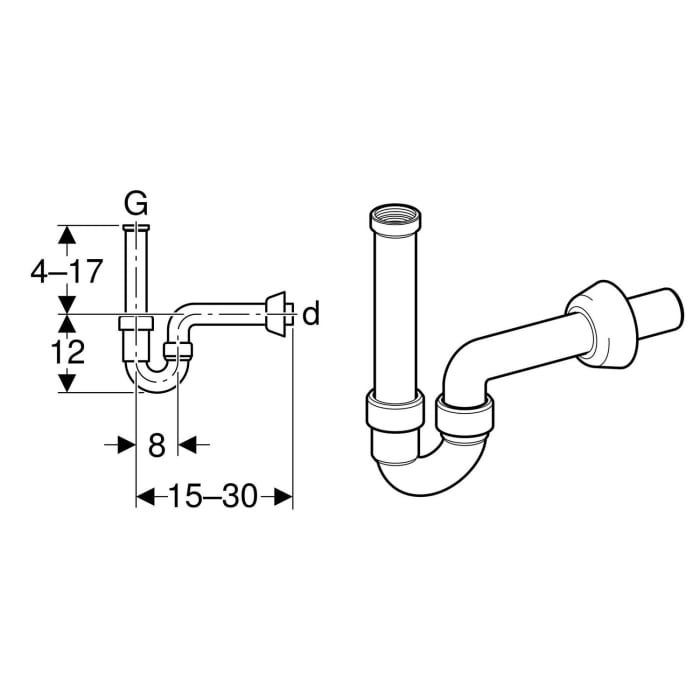 Geberit Waschtisch-Ablauf Ø 4 cm