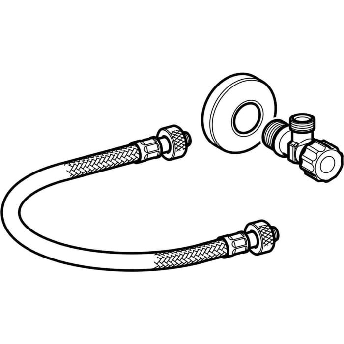 Geberit Wasseranschlussset konventionell, für Geberit AquaClean Sela / Tuma