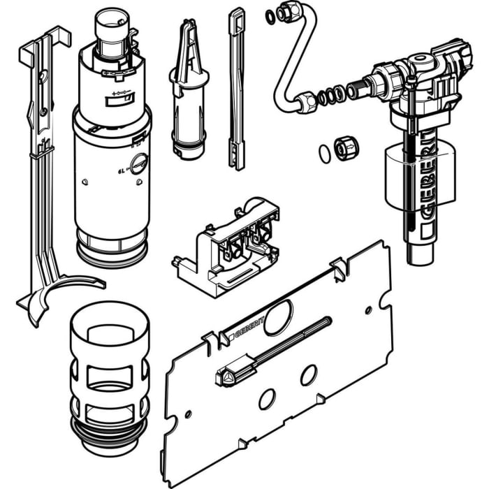 Geberit Umbauset UP-Spülkasten auf Twinline Baujahr 1988-97