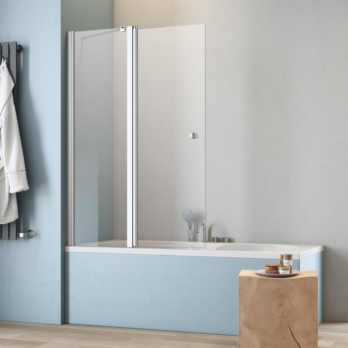 GEO maw flex Badewannenaufsatz 2-tlg., 120 cm mit Glasbeschichtung