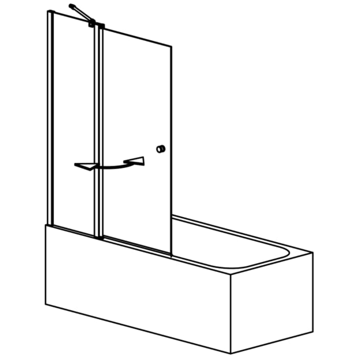 GEO maw flex Badewannenaufsatz 2-tlg., 120 cm