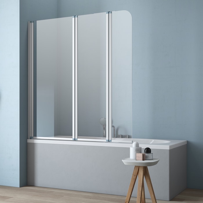 GEO maw flex Badewannen-Faltwand 3-tlg., 130 cm