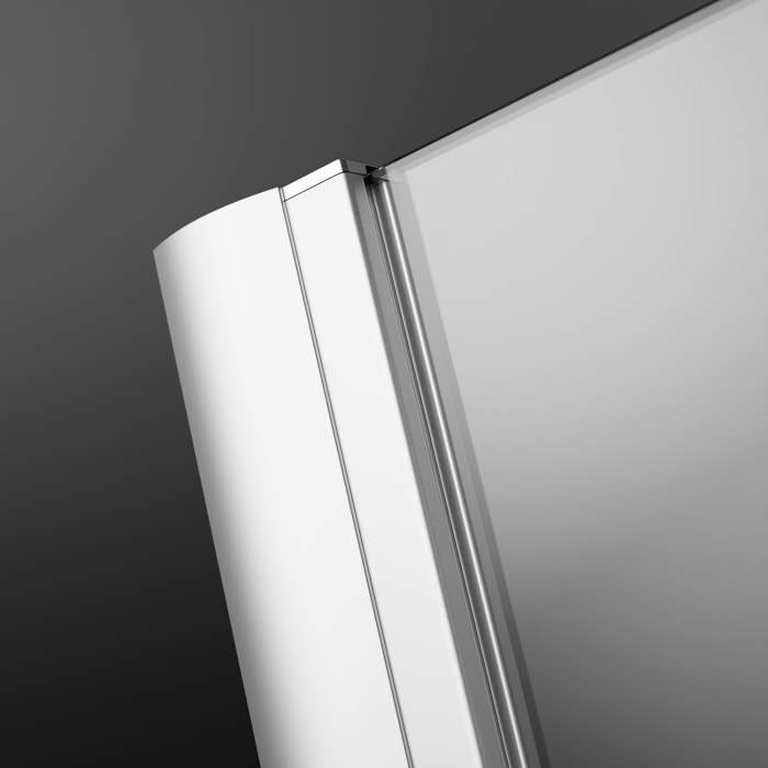 GEO maw flex Eckeinstieg 3-teilig mit Festteil/Drehtür und Drehfalttür, 90 x 90 cm