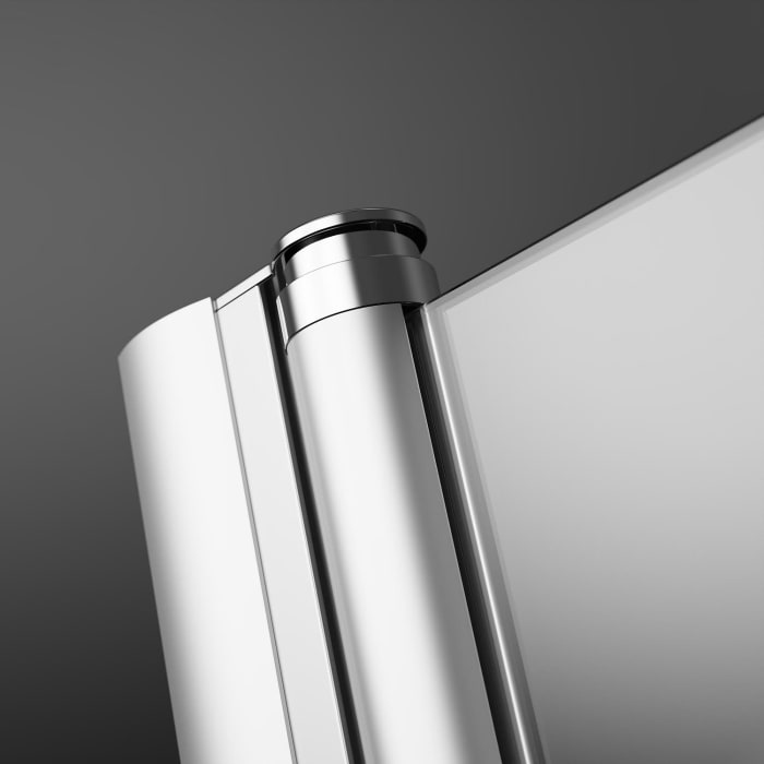 GEO maw flex Doppelpendeltür für Nische, 80 cm mit Glasbeschichtung