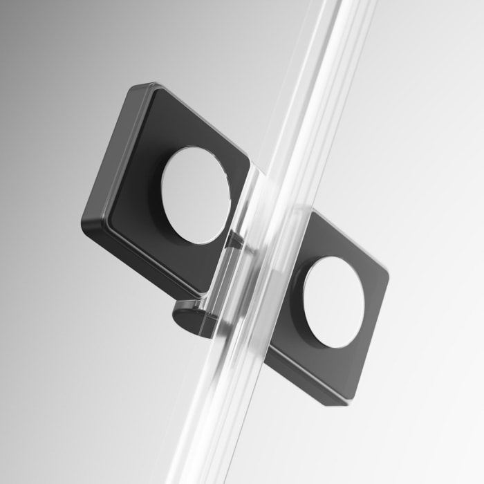 GEO maw flex Dreh-Falttür rechts 2-teilig für Nische, 80 cm mit Glasbeschichtung