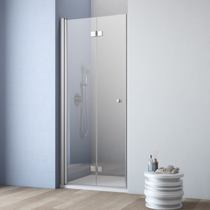 GEO maw flex Dreh-Falttür links 2-teilig für Nische, bis 120 cm - Sondermaß