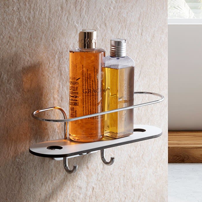 Giese Duschkorb mit Haken und Halter für Rasierer