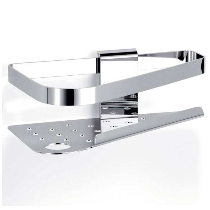 Giese Duschkorb Newport mit Halter für Rasierer Eckmodell