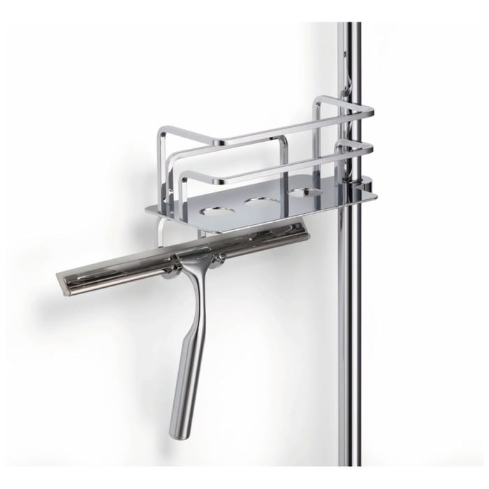 Giese Duschkorb Optisign mit Haken und Wischer für Brausestange links