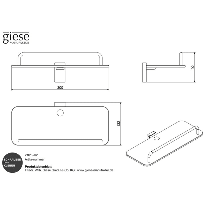 Giese Gifix 21. Dusch Konsole
