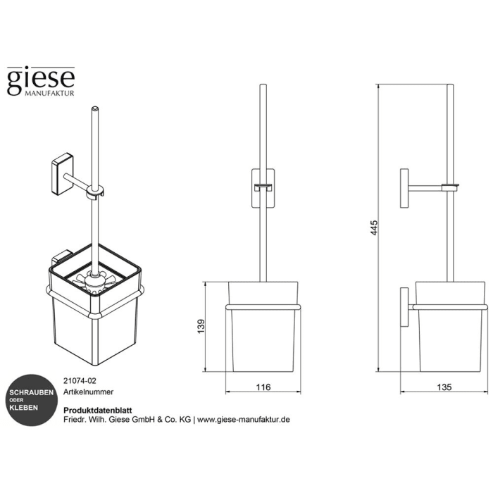 Giese Gifix 21. WC Garnitur