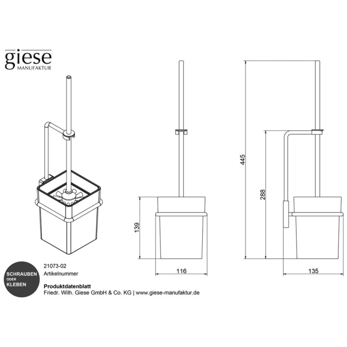 Giese Gifix 21. WC Garnitur