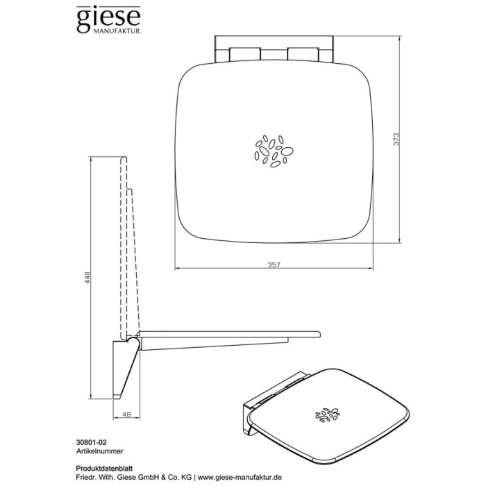Giese Care Duschklappsitz