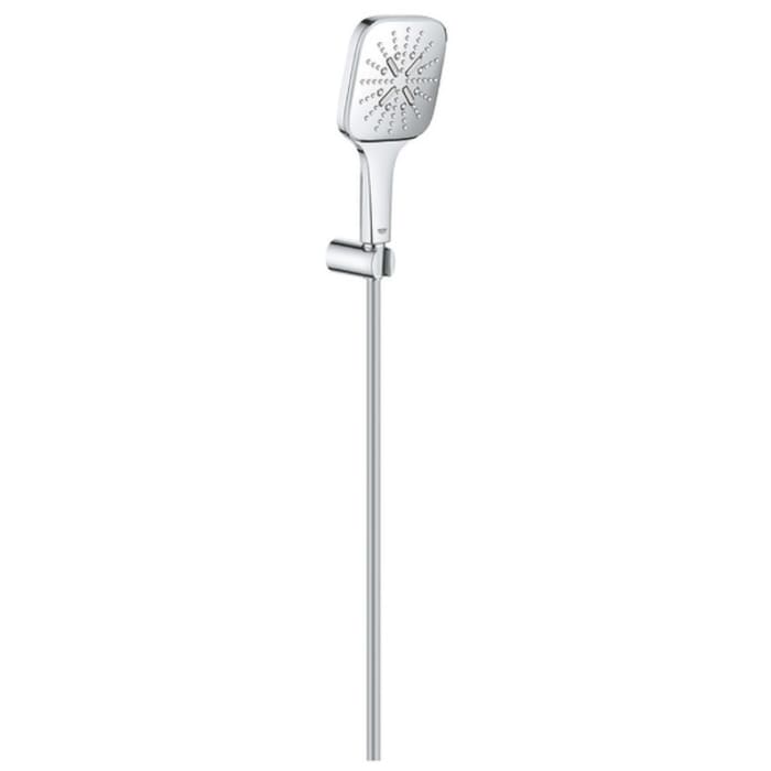 GROHE Rainshower SmartActive 130 Cube Wandhalterset, 3 Strahlarten