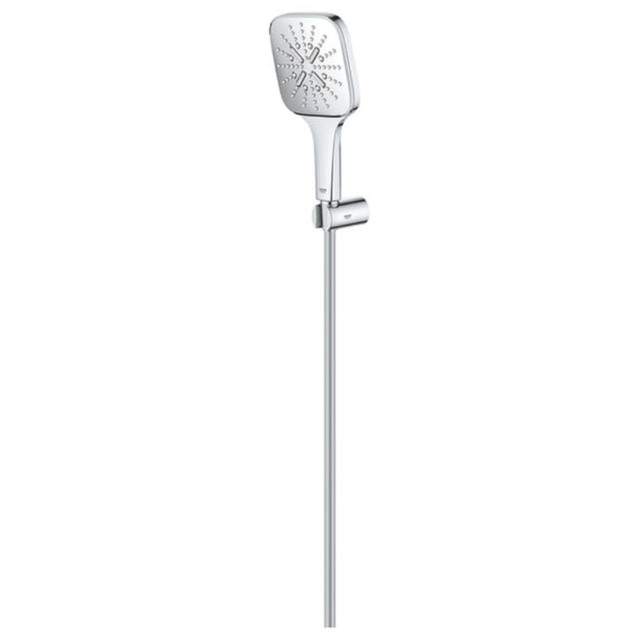 GROHE Rainshower SmartActive 130 Cube Wandhalterset, 3 Strahlarten