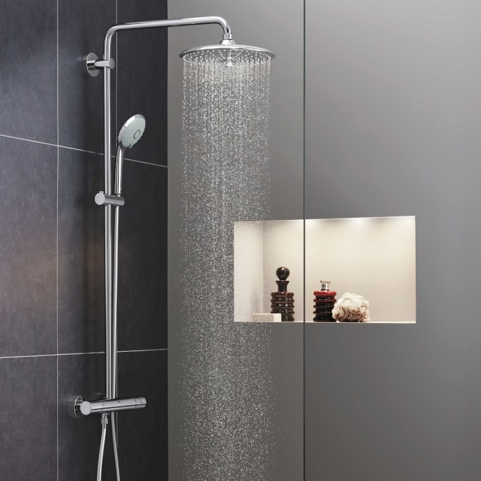 GROHE Euphoria System 260 Duschsystem mit Umstellung, Wandmontage, EcoJoy