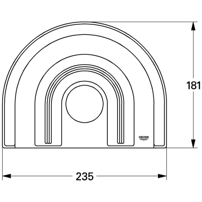 GROHE Rosette für Chiara Armatur