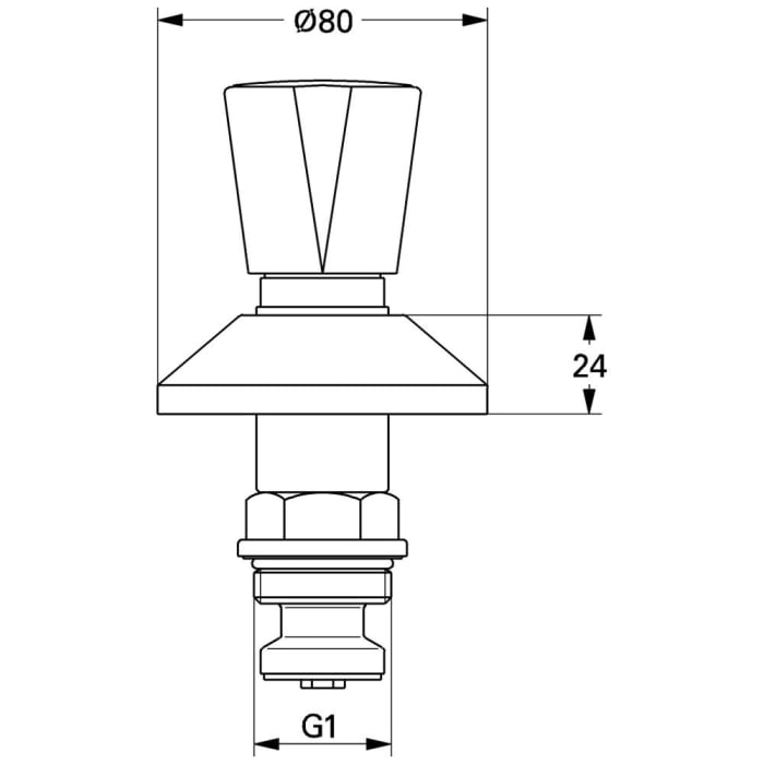 GROHE Oberteil Costa für UP-Ventile 1 Zoll