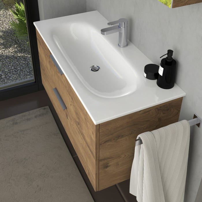 GROHE Essence Möbelwaschtisch 100 cm, mit 1 Hahnloch, mit Überlauf