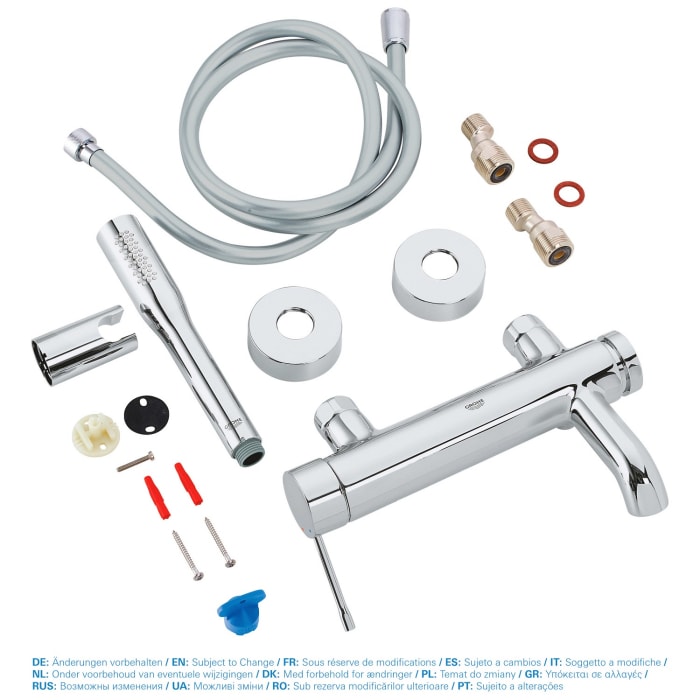 GROHE Essence Neu Einhand-Wannenbatterie mit Brausegarnitur