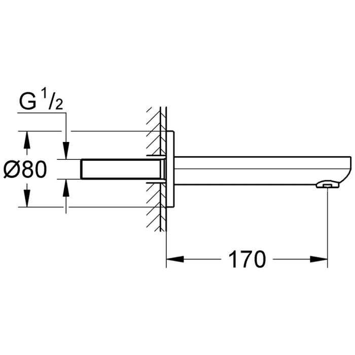 GROHE Eurosmart Cosmopolitan Wanneneinlauf