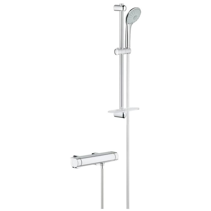 GROHE Grohtherm 2000 Thermostat-Brausebatterie mit Brausegarnitur