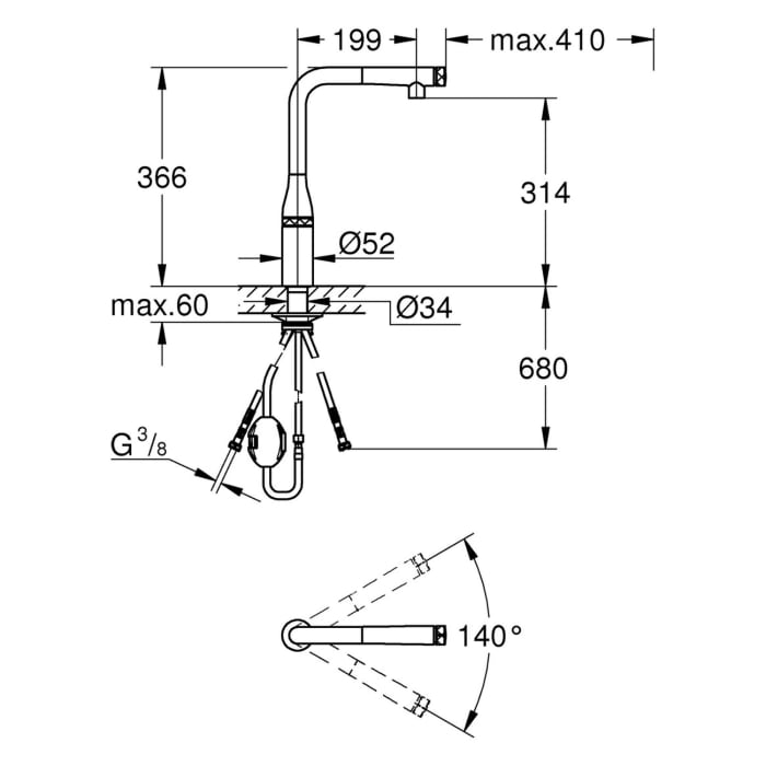 GROHE Essence SmartControl Spültischbatterie
