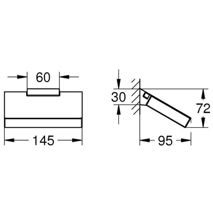 GROHE Selection Cube WC-Papierhalter
