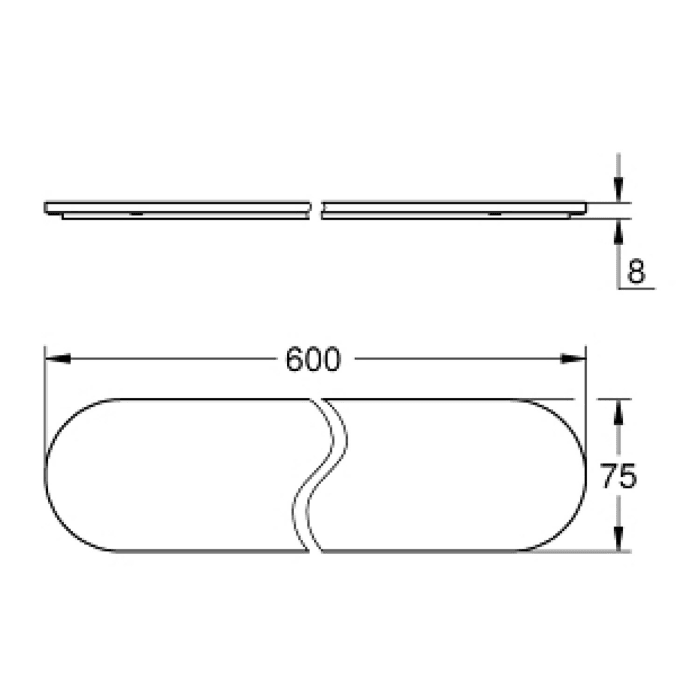 GROHE Selection Glasablage