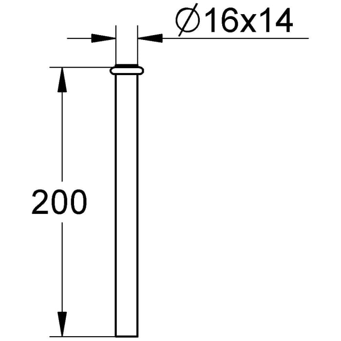 GROHE Spülrohr-Verlängerung 20 cm